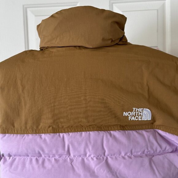 Womens The North Face 92 Low-Fi Hi-Tek Nuptse Down Puffer Jacket Lupine Purple - Picture 6 of 8